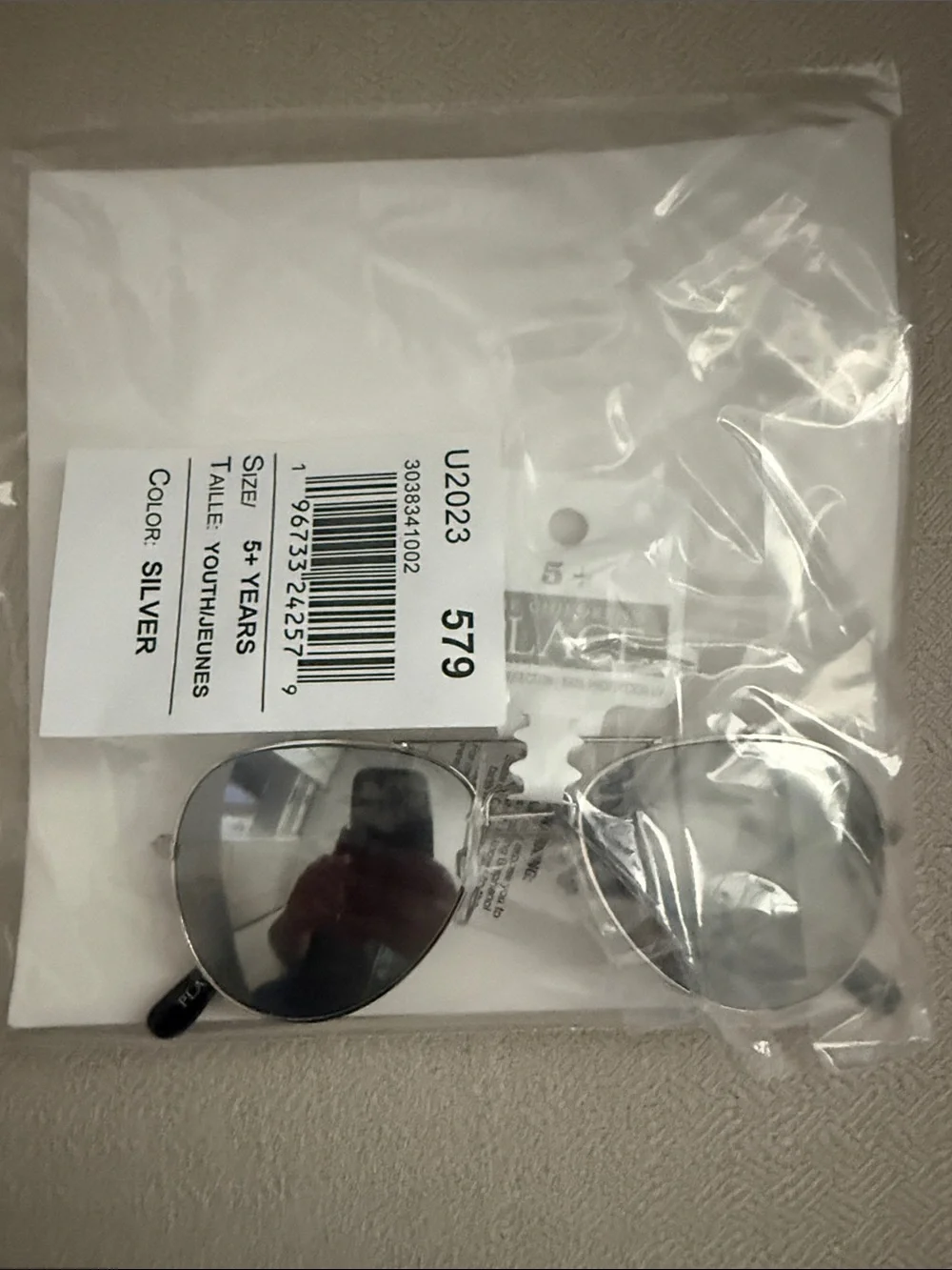 NWT Childrens place silver childs aviator glasses